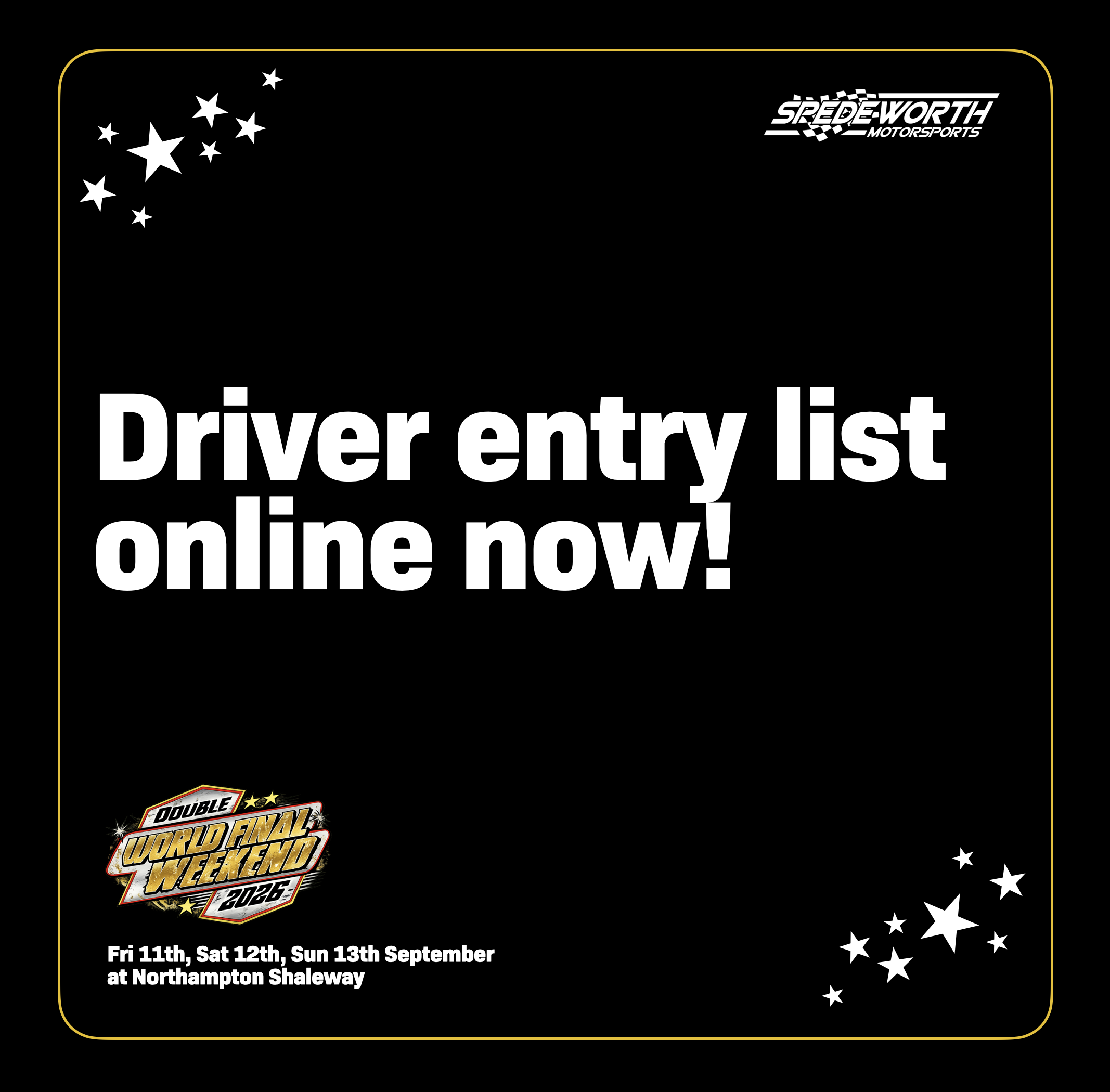 2026 World Championship Weekend Bookings